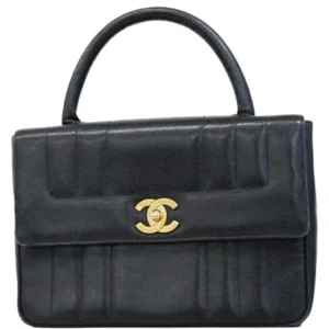 シャネル マドモアゼル ハンドバッグ キャビアスキン