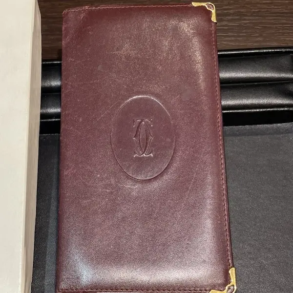 カルティエ　マストライン　二つ折り財布