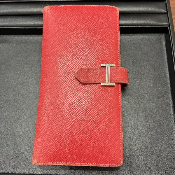 エルメス　ベアンスフレ　二つ折り長財布