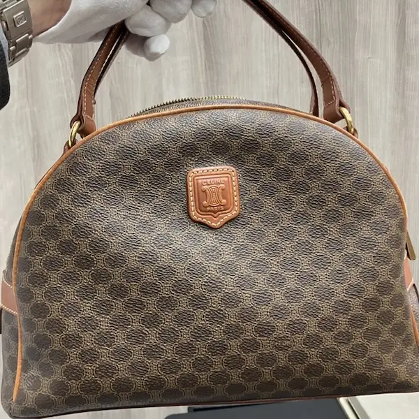 セリーヌ　マカダム　ハンドバッグ