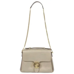 グッチ インターロッキングG ハンドバッグ レザー