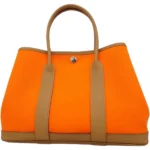 エルメス ガーデンパーティTPM トートバッグ キャンバス B刻印 シルバー金具