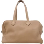 エルメス ヴィクトリア35 ハンドバッグ レザー □L刻印 シルバー金具