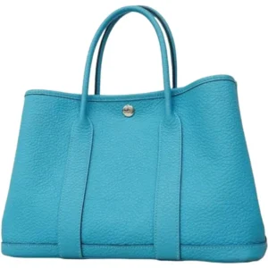 エルメス ガーデンパーティTPM トートバッグ レザー D刻印 シルバー金具