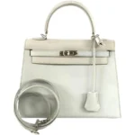 エルメス ケリー25 ハンドバッグ レザー □E刻印 シルバー金具