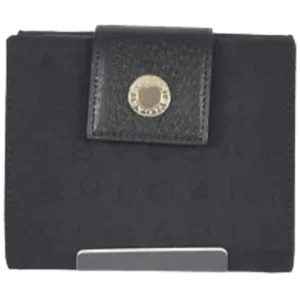 ブルガリ ロゴマニア 財布 キャンバス レザー