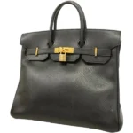 エルメス オータクロア32 ハンドバッグ レザー □B刻印 ゴールド金具