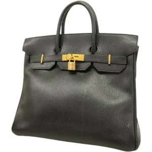エルメス オータクロア32 ハンドバッグ レザー □B刻印 ゴールド金具