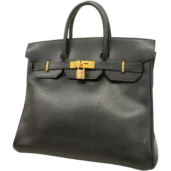 エルメス オータクロア28 ハンドバッグ レザー □K刻印 シルバー金具