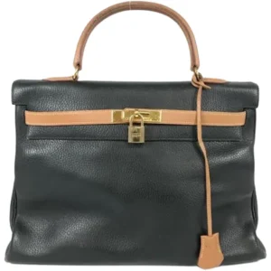 エルメス ケリー35 ハンドバッグ レザー ○Z刻印 ゴールド金具