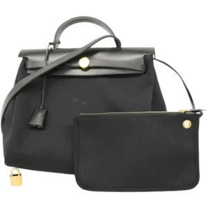 エルメス エールバッグジップPM ショルダーバッグ キャンバス Z刻印 ゴールド金具