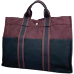 エルメス フールトゥMM トートバッグ キャンバス シルバー金具