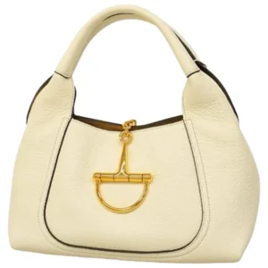 グッチ ソフトビット ハンドバッグ レザー