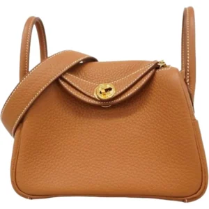 エルメス リンディミニ ハンドバッグ レザー B刻印 ゴールド金具