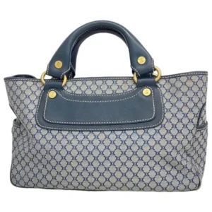 セリーヌ マカダム ブギーバッグ ハンドバッグ ナイロンキャンバス