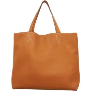 エルメス ドゥブルセンス45 トートバッグ レザー □R刻印