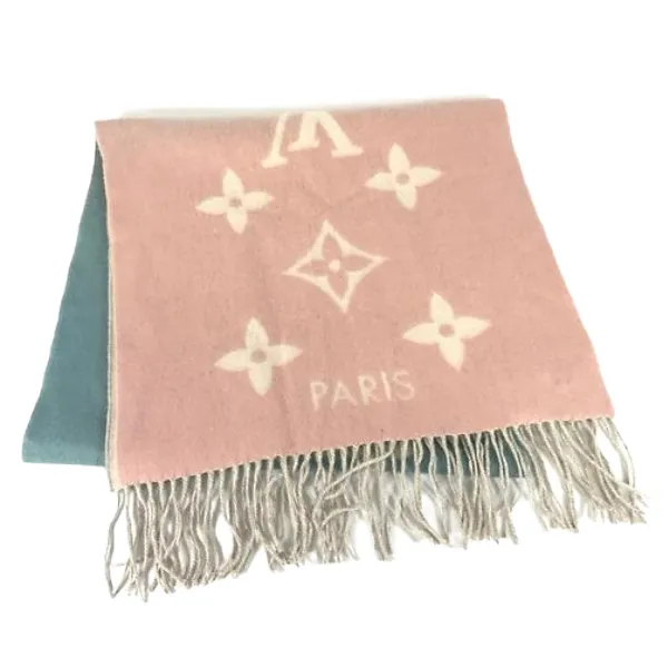 ルイ・ヴィトン モノグラム エシャルプレイキャビックグラディエント マフラー カシミヤ M70668