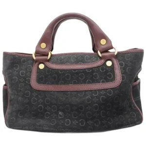 セリーヌ Cマカダム ブギーバッグ ハンドバッグ スウェード