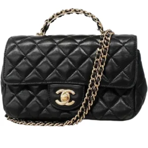 シャネル マトラッセ チェーンショルダーバッグ ラムスキン