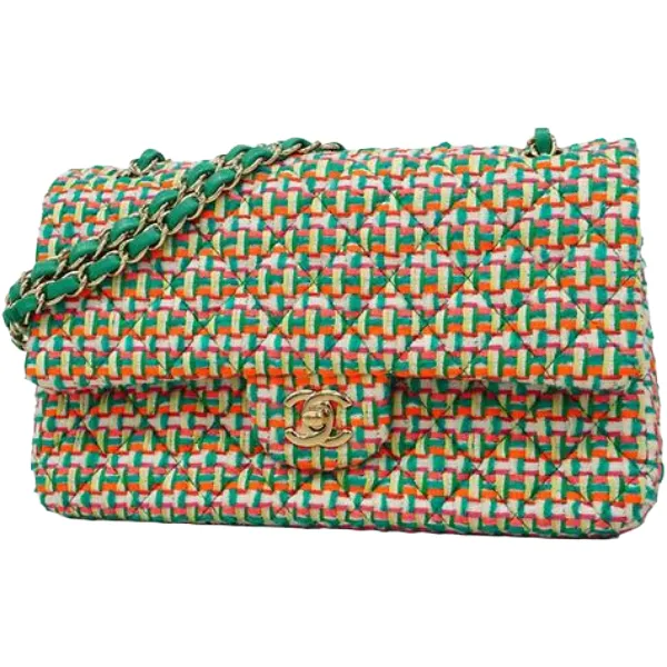 シャネル マトラッセ チェーンショルダーバッグ ツイード