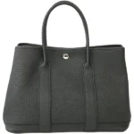 エルメス ガーデンパーティTPM ハンドバッグ レザー W刻印 シルバー金具