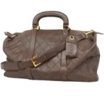 シャネル ビコローレ ボストンバッグ ラムスキン