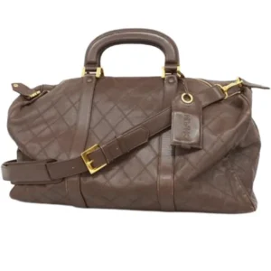 シャネル ビコローレ ボストンバッグ ラムスキン