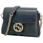 グッチ インターロッキングG ショルダーバッグ レザー