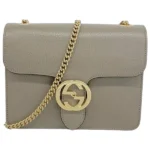 グッチ インターロッキングG ショルダーバッグ レザー