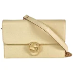 グッチ インターロッキングG ショルダーバッグ レザー