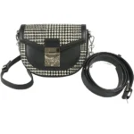 MCM ショルダーバッグ ツイード レザー