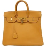 エルメス オータクロア32 ハンドバッグ レザー □A刻印 ゴールド金具