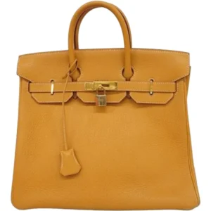 エルメス オータクロア32 ハンドバッグ レザー □A刻印 ゴールド金具