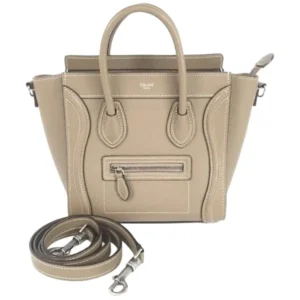 セリーヌ ラゲージナノ ハンドバッグ レザー