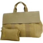 エルメス ヴァルパライソMM ハンドバッグ キャンバス シルバー金具