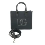 ドルチェ&ガッバーナ ハンドバッグ キャンバス レザー