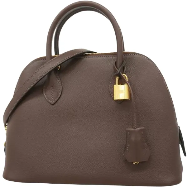 エルメス ボリード1923ヴェルソ ハンドバッグ レザー B刻印 ゴールド金具