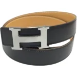 エルメス コンスタンスベルト ベルト レザー □G刻印 シルバー金具