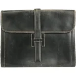 エルメス ジジェGM クラッチバッグ レザー ○K刻印