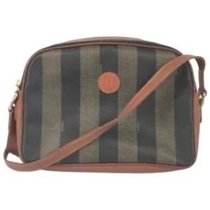 フェンディ ペカン ショルダーバッグ PVC レザー