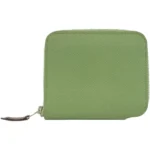 エルメス アザップコンパクトシルクイン 財布 レザー Y刻印 シルバー金具