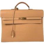 エルメス ケリーデペッシュ38 ブリーフケース レザー □F刻印 ゴールド金具