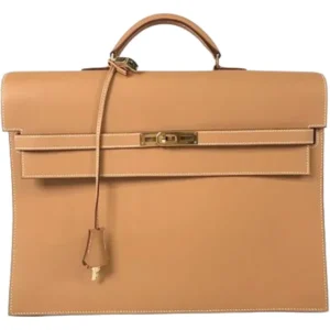 エルメス ケリーデペッシュ38 ブリーフケース レザー □F刻印 ゴールド金具