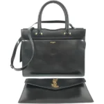 サンローラン アップタウン ハンドバッグ レザー