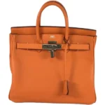 エルメス オータクロア28 ハンドバッグ レザー □K刻印 シルバー金具