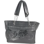 シャネル カメリアNO.5 チェーンショルダーバッグ ラムスキン