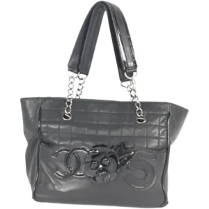 シャネル カメリアNO.5 チェーンショルダーバッグ ラムスキン