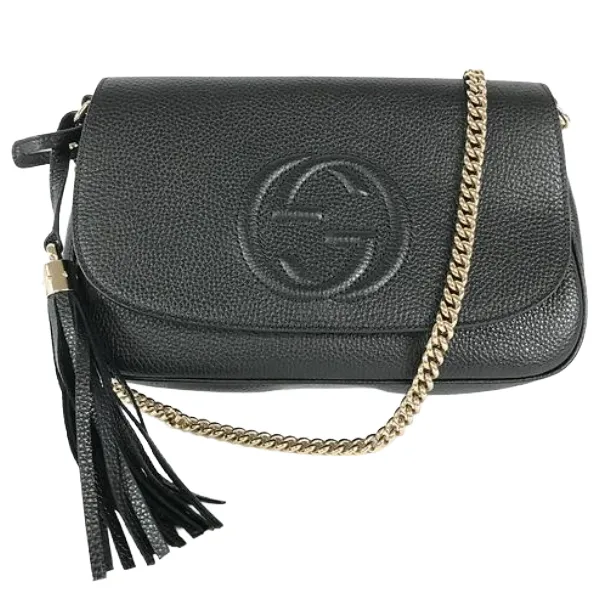 グッチ ソーホー インターロッキングG ショルダーバッグ レザー