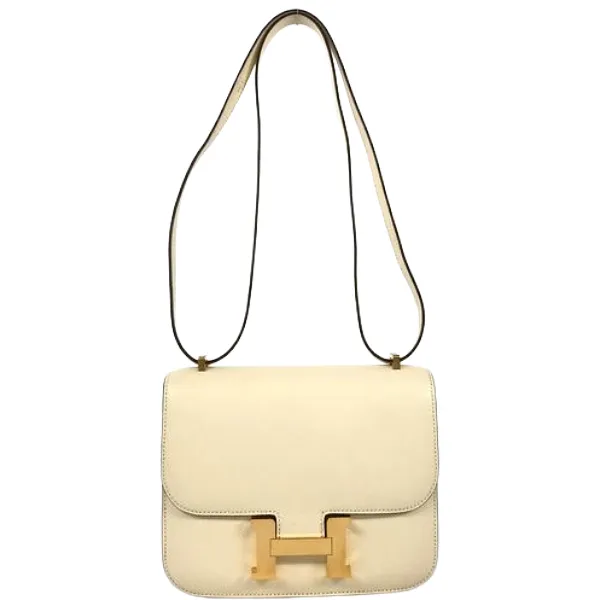 エルメス コンスタンスミニ ショルダーバッグ レザー U刻印 ゴールド金具