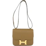 エルメス コンスタンスミニ ショルダーバッグ レザー Ｗ刻印 ゴールド金具